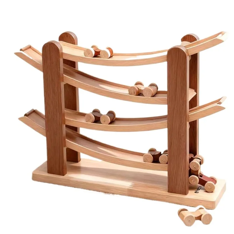 Solid Wood Educational Toys Rail Puzzle Children Toys Sensory Training Enlightenment Kids Toy Hand Grasp Training Safety Toy