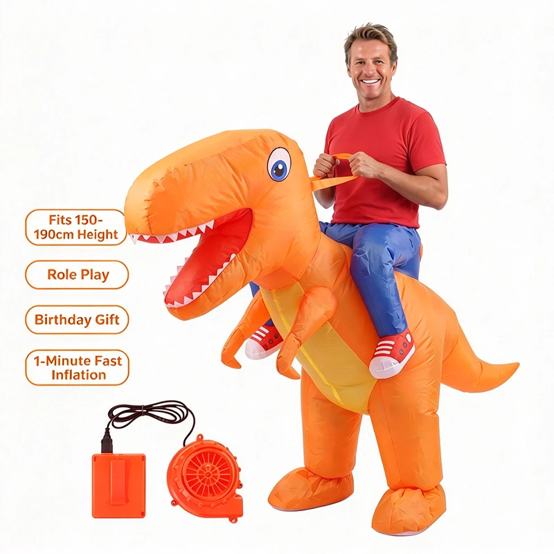 Inflatable Dinosaur Costume Adult - Adult Inflatable Ride on T-Rex Costume