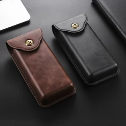 Luxury Leather Belt Clip Case Men Waist Bag For Samsung Galaxy Z Fold 7 6 5 4 3 2 5G Fold7 Fold6 Fold5 Fold3 Holster Pouch Cover