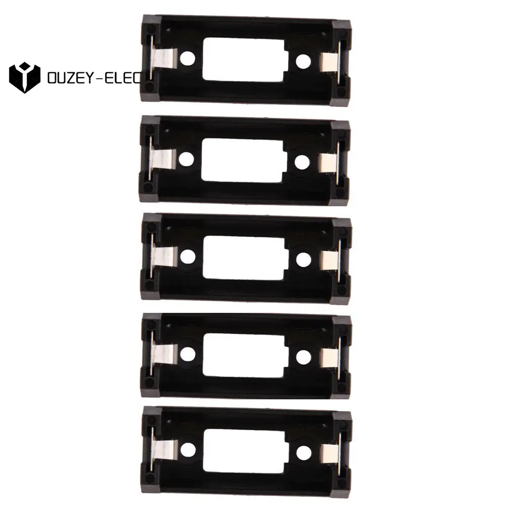 5PCS CR123A Lithium Battery Holder Box Clip Lithium Battery Organize Power Bank Holder Supply Plug-in Type with Solder Mounting