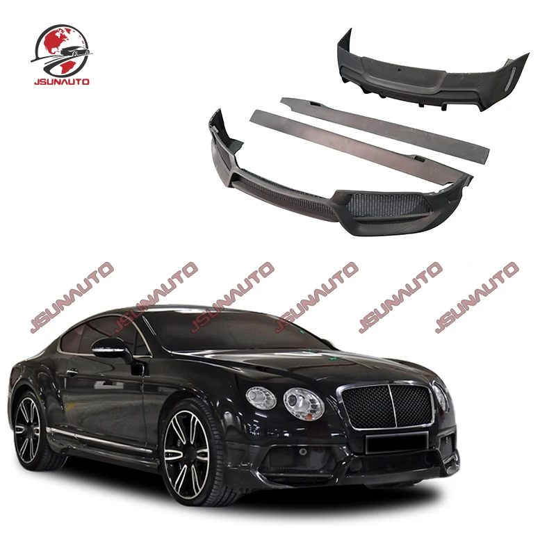 Fit For Bentley GT Vors Style Front Bumper Side Skirts Rear Bumper Carbon Fiber Body Kit For Bentley Continental GT 12-15 V Kit