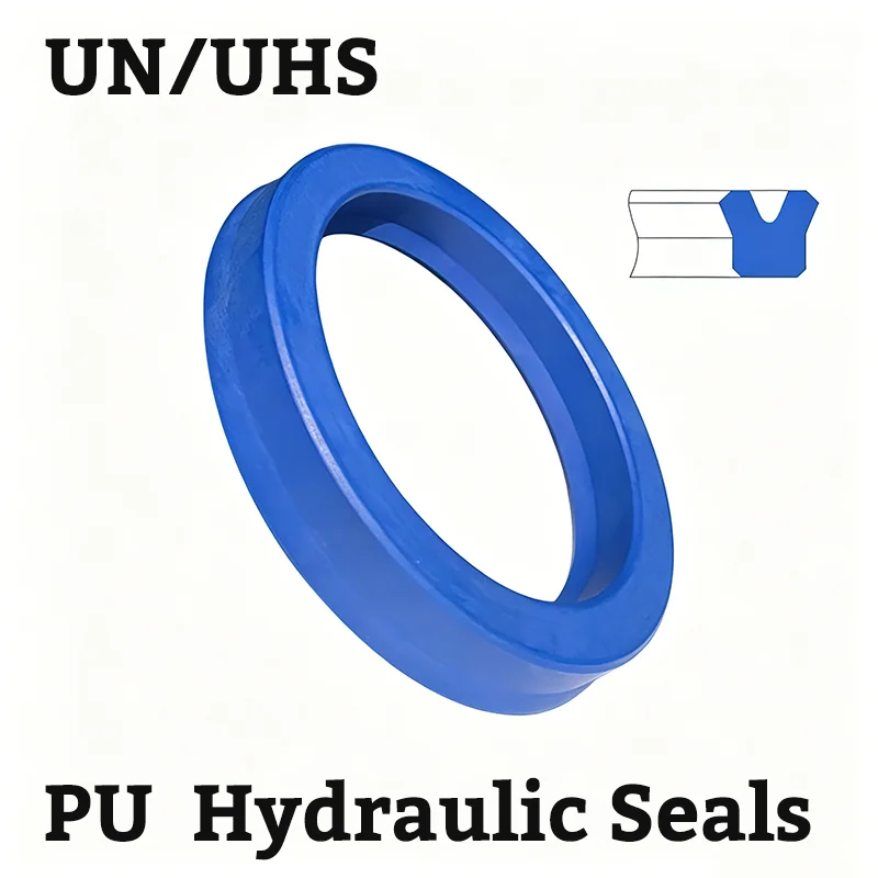 UN/UHS/UNS PU Hydraulic Oil Seal 8x18x6 16x24x5 25x33x5 30x40x6 for Hydraulic Cylinders Radial Piston Shaft Blue  Sealing O-Ring