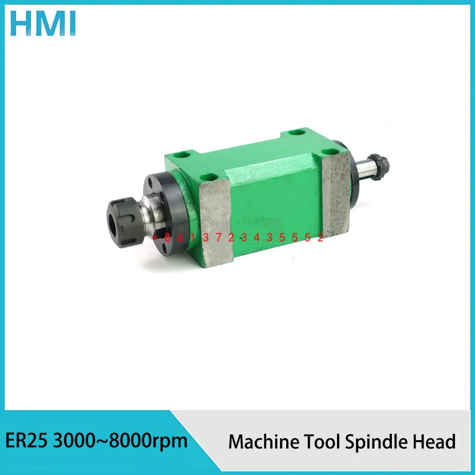 HOT 1500W 1Hp ER25 Power Head Power Unit Max. 3000~8000rpm Machine Tool Spindle Head for boring milling drilling tapping Machine