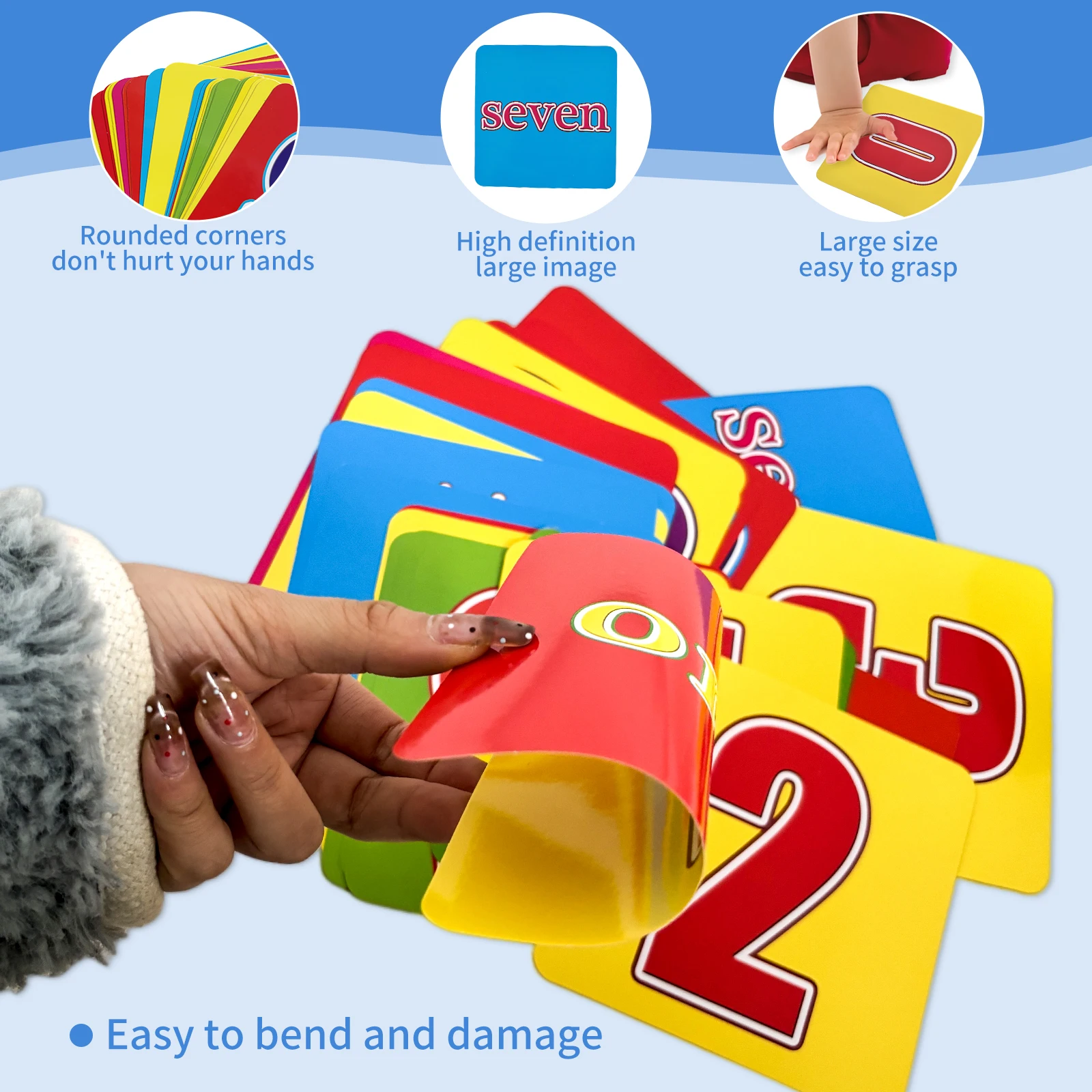 Set di lavagne Graffiti per bambini + flashcard con numeri inglesi - Apprendimento precoce dei bambini