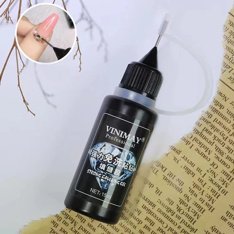 VINIMAY Strong Caulking Gel Gel Nail Polish Nail Jewelry Glue Kit Soak Off Gelpolish Nail Art Primer Lacquer Nails Salon