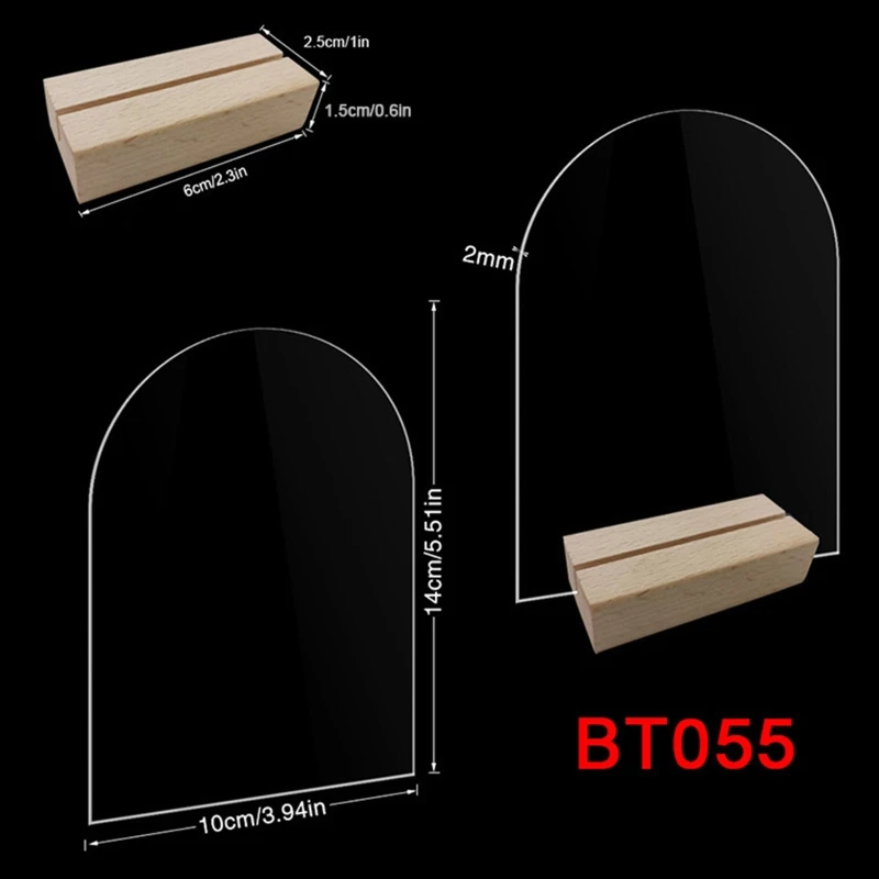 علامات طاولة الزفاف مع قاعدة خشبية ديكور حفلات رقم الاجتماع التجاري #6