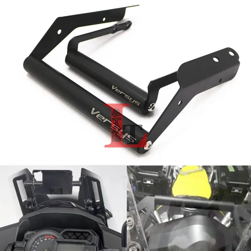 12/22MM For Kawasaki Versys 1000 VERSYS1000 2015-2024 Motorcycle Accessories Phone Holder Stand GPS Navigation Plate Bracket