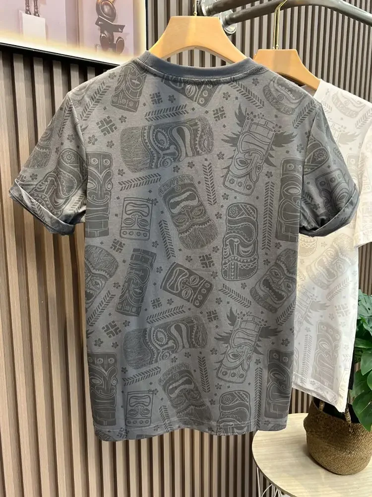 T-shirt brodé Katoen Anime Y-Rock pour hommes, Économie pour hommes, Dessins College, Vêtements bon marché pour jeunes, Vente XL