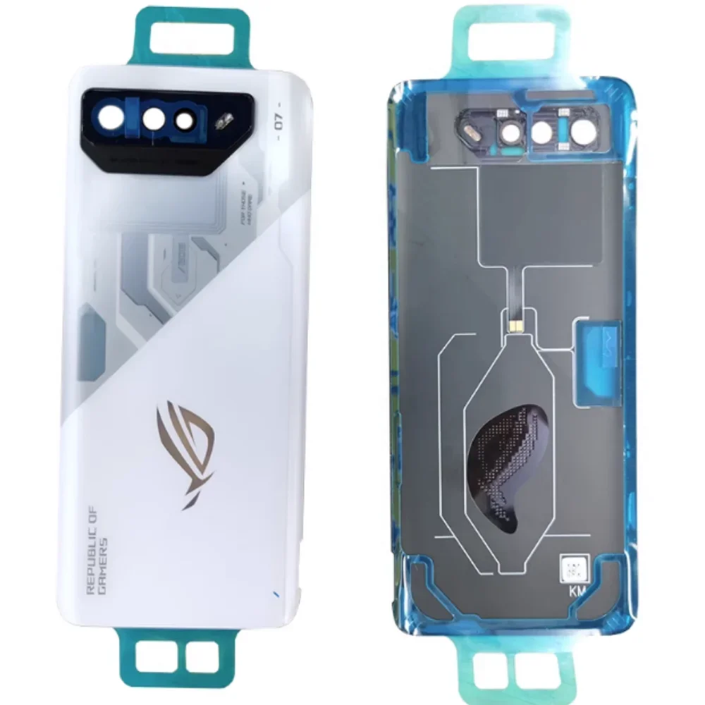 Original For ASUS ROG Phone 6 7 8 Pro Battery Back Cover Glass Rear Door Lid Shell Case Housing Replacement Repair Parts