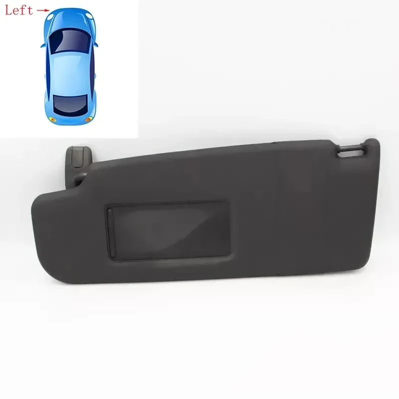 SKTOO Inner Car Visor New Black Sun Visor Sun Shade with Mirror for VW CC Golf 6 MK6 GTI 2009-2017