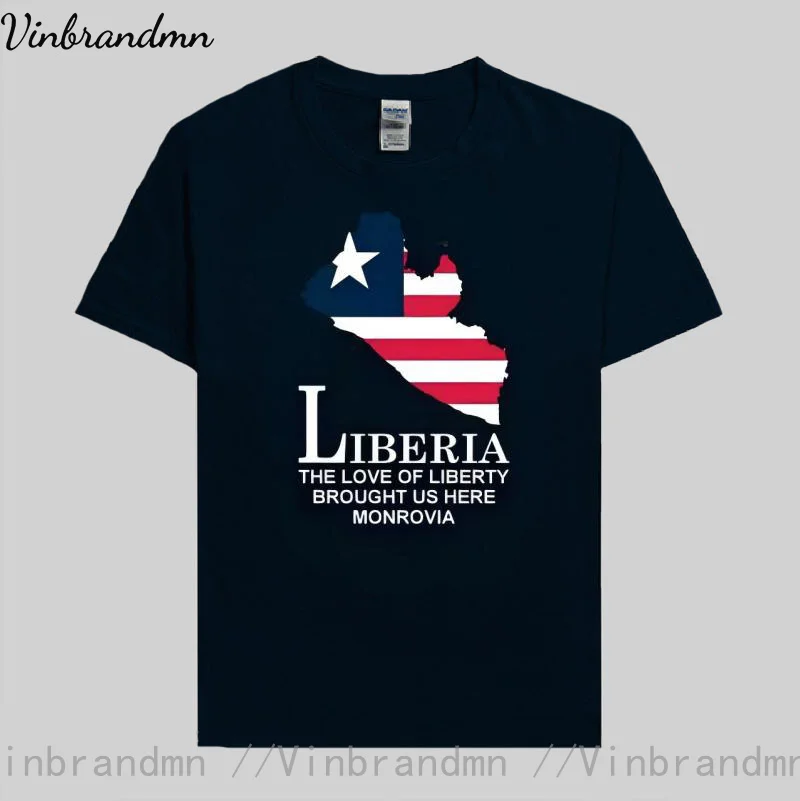 Liberia Liberian LBR Monrovia mens new t shirt men Fashion tops Short Sleeve sports clothes national team summer cotton t-shirt