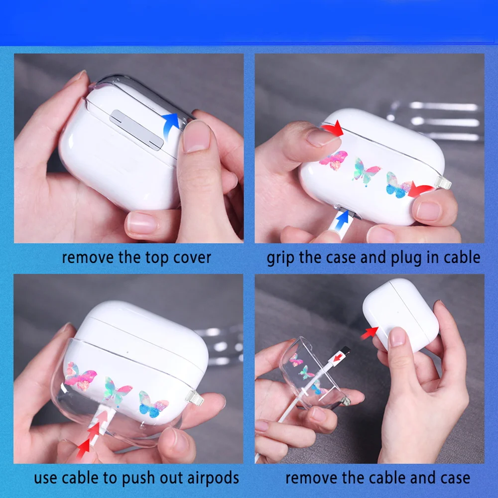 Apple 에어팟 Pro/에어팟 용 이어폰 케이스 3 세대 안티 드롭 무선 블루투스 헤드폰 실리콘 보호 커버