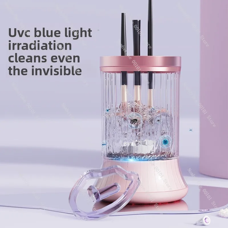 Rechargeable electric makeup brush cleaner