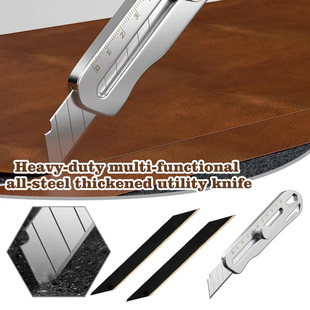 Heavy Duty Multifunctional All Steel Thickened Large Art Knife Wallpaper Paper Cutting Holder Stainless Steel Art Knife Art Tool