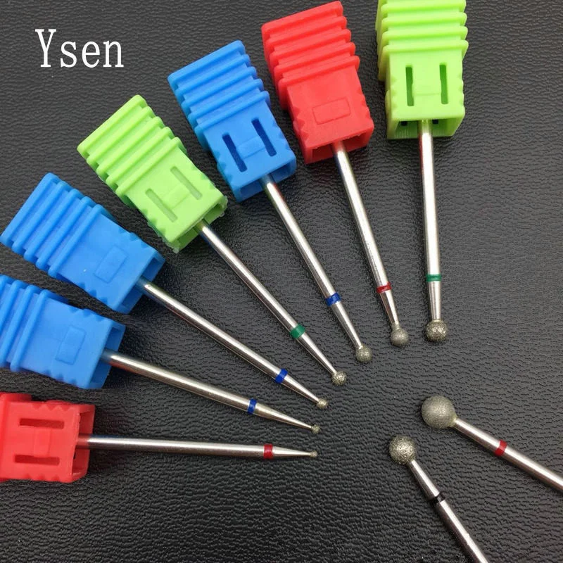 Nail Drill Ball Alloy Head Rotary Bit Eletric Milling Cutter Files Nail Removal Manicure Burr Cuticle Clean Polishing Accessory