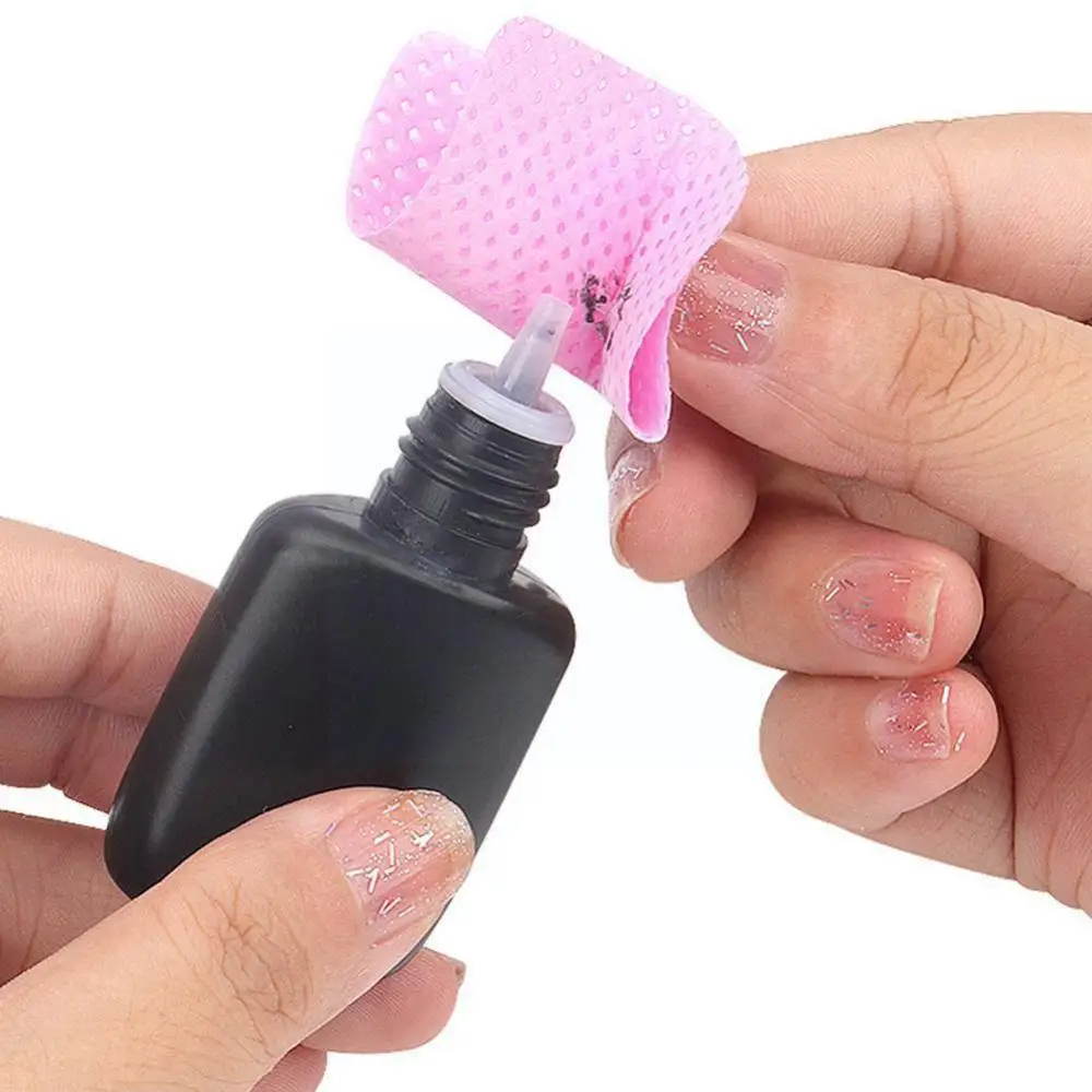 1 ~ 5 peças para realce de unhas, não perder o cabelo, também pode ser usado para limpar a boca das garrafas de cola e pinças, toalhetes de limpeza