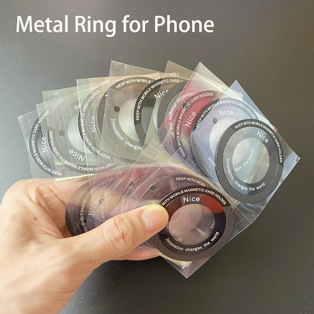 

6/10Pcs for Magsafe Magnetic Metal Ring for Phone Universal Metal Sticker Support Wireless Charger Plate Sheet Magnet Car Holder