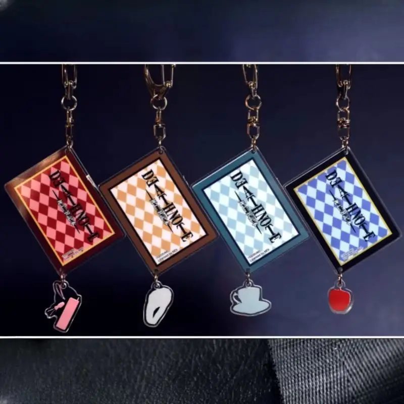 Death Note Anime Peripherals  Acrylic Keychain Hanging Backpack Pendant Keyring Decorative Accessory Ornament Collection Gift