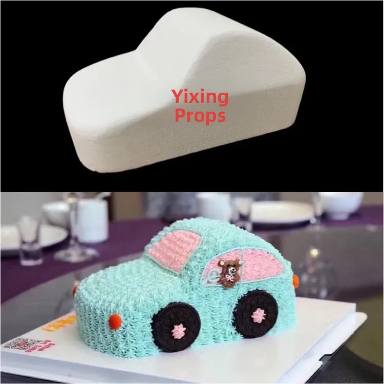 

New Foam Cake Model Car Practice Baking Tools Children's Cartoon Themed DIY Buttercr Decorating Molds Kitchen Accories