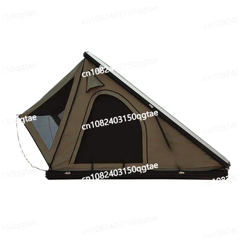 Hot Sale Quick Auto Opening Aluminium Camping Hardshell Triangle Roof Top Tent For 2-3 Person custom