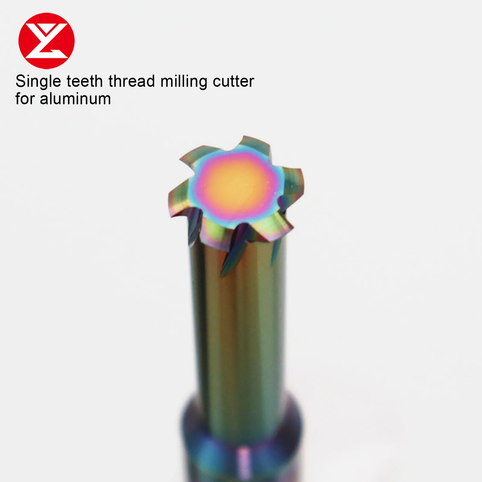CNC Solid Carbide Single Tooth Thread Milling Cutter For Aluminum DLC coated M1 M1.2 M1.6 M2 M2.5 M3 M4 M5 M6 Milling Cutter