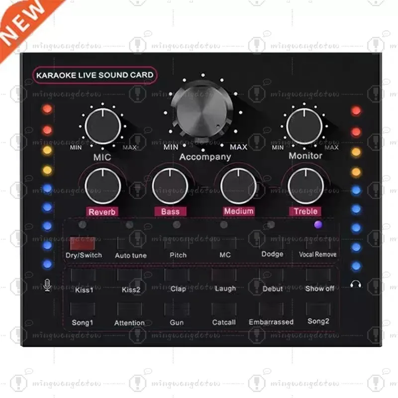 V12 New Bluetooth Sound Card Single Unit, Universal for Mobile Phone Mic Calling, Special  Anchors