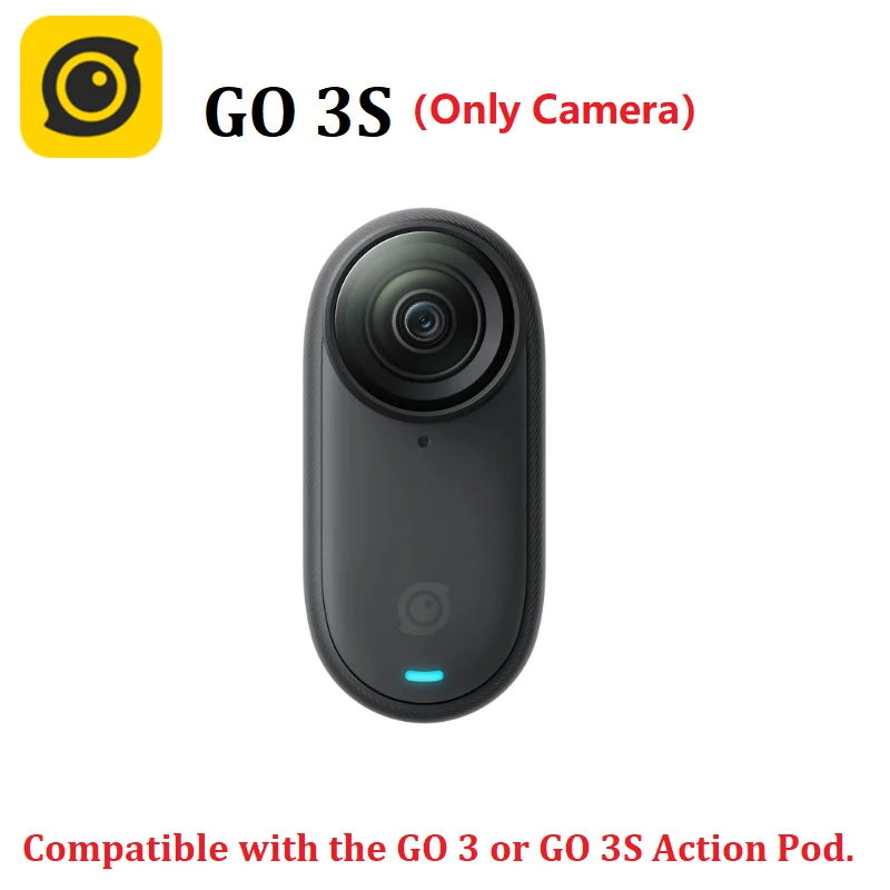 Insta360 GO 3S Tiny 4K Action Camera Black White 39g 64G 128G Waterproof FlowState Stabilization Portable GO3 GO 3S