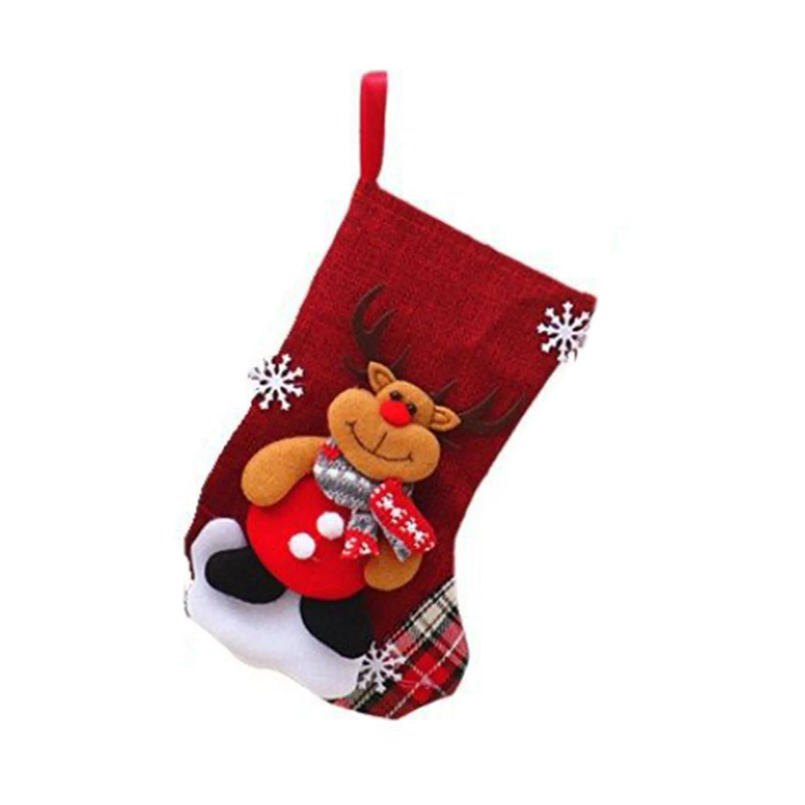 Christmas Tree Hanging Socks Pendant Home New Year Desktop Home Decoration for Office Kitchen Bathroom