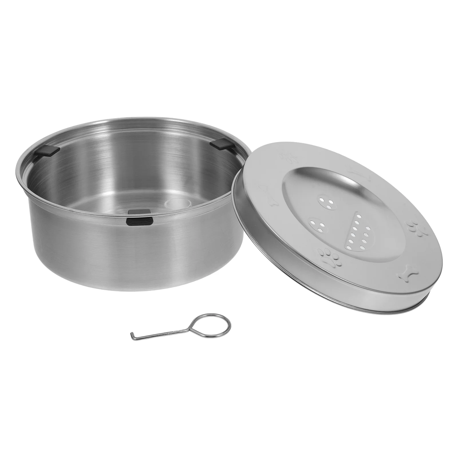 

Pet Food Dog Water Bowl Travel Feeding Stainless Steel Slow Feeder Bowls Dispenser