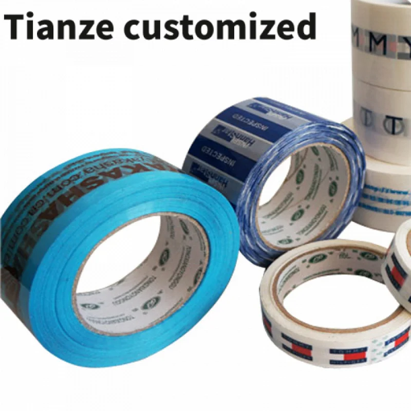 

10 pieces（custom）Branded custom logo printed bopp packing packaging tape with company logo adhesive roll