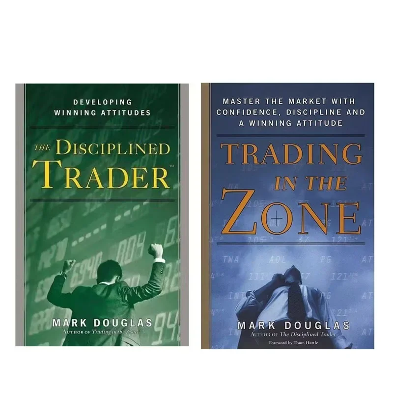 2 buku/Set oleh Mark Douglas Trading In The Zone dan The disiplin Trader Book Paperback dalam bahasa Inggris