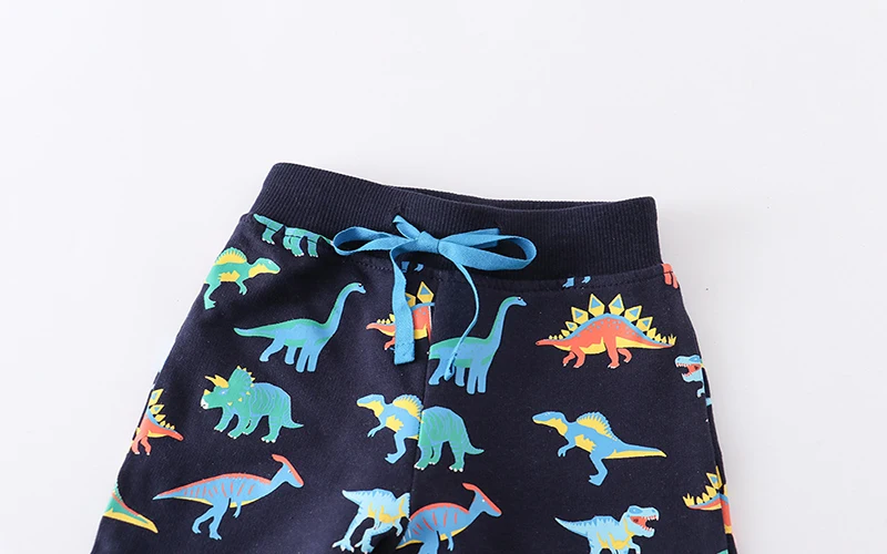Little maven 2024 Autumn Spring Toddler Baby Boys Children\'Clothing Dinosaurs Trousers Kids Clothes Sweatpants Pants Cotton