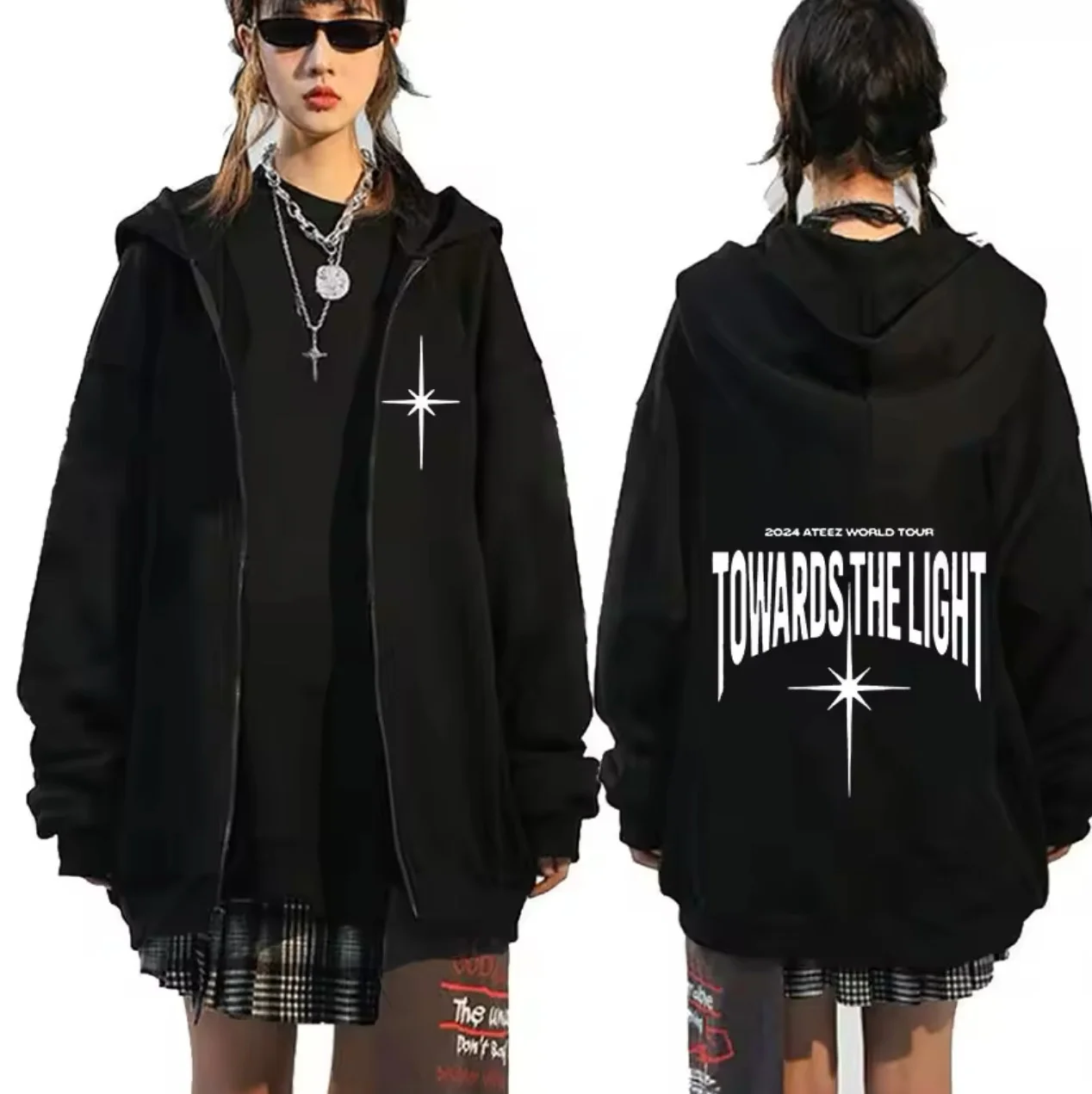 

KPOP ATEEZ 2024 TOWARDS THE LIGHT WILL Women Hoodie Design Aid Clothing Same Sweatshirt Unisex Streetwear Sweatshirt Top