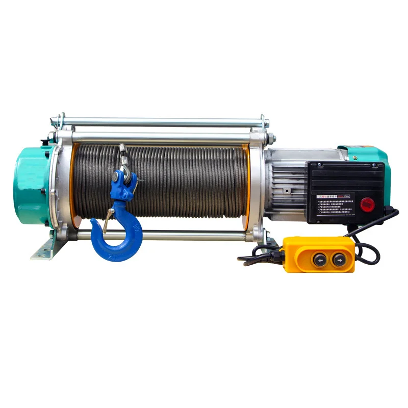 

New High Speed Electric Winch Hoist 30m 1500kg Metal Wire Rope Hoist For Lifting Goods
