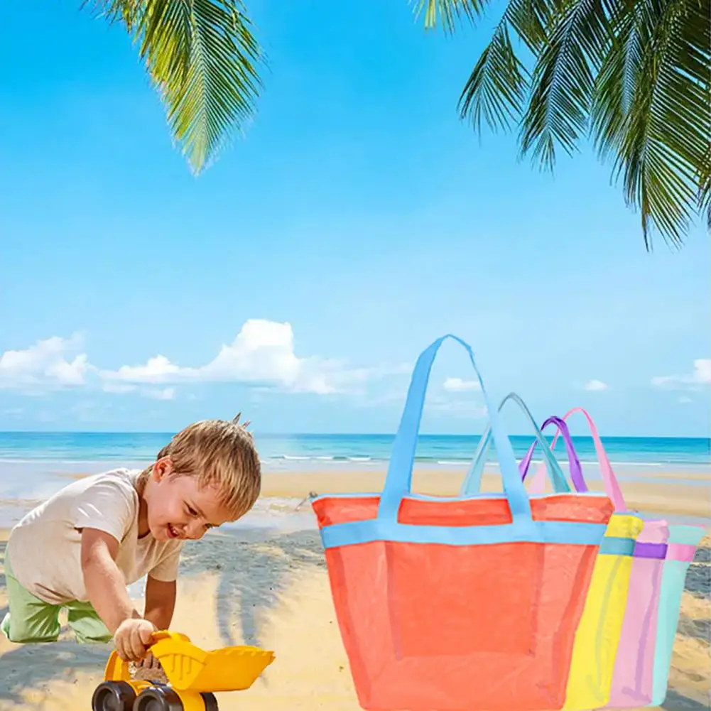 Kids Toy Storage Bag Capacity Beach Bag with Quick Dry Mesh Drainage Portable Shower Caddy for Dorm Travel for Shampoo