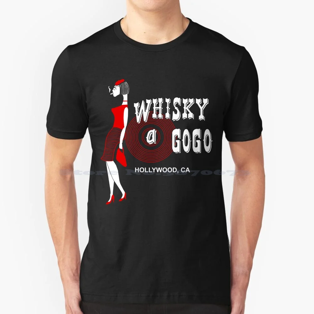 Whisky A Go Go T Shirt 100% Cotton Tee Whisky A Go Go The Whisky Sunset Boulevard Us Vintage Sunset Strip La Whisky Elmer