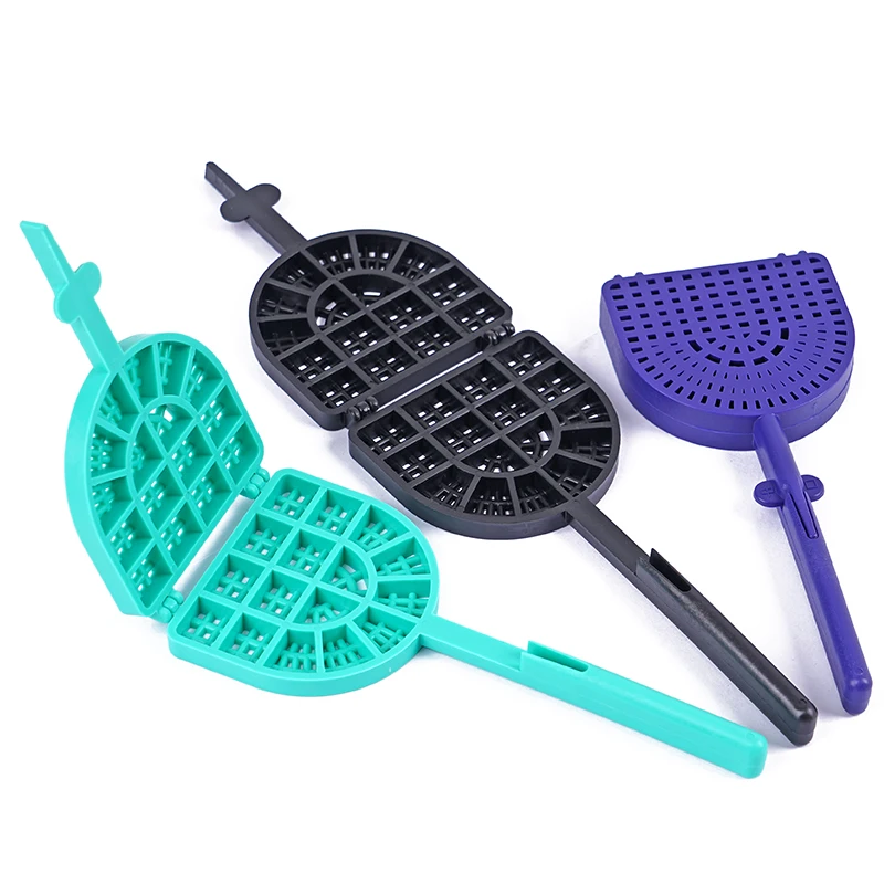 1Pc Dental Tooth Washing Racket Holder Veneers Materials Denture Wash Tray Cleaning Polishing Plate for Porcelain Teeth