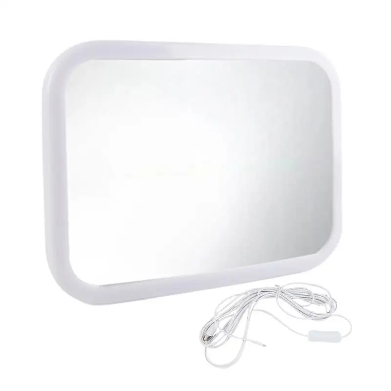 

Car Baby Mirror Rear Facing Child Interior LED Monitor Glass Wide View USB Powered Baby Observation Mirror For Daily Commuting