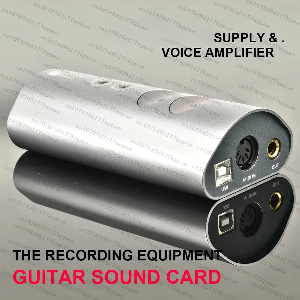 Mini Portable Sound Card Microphone Recording Audio Interface USB For Iphone for Ipad Android Devices Mac Windows PC Sound Card