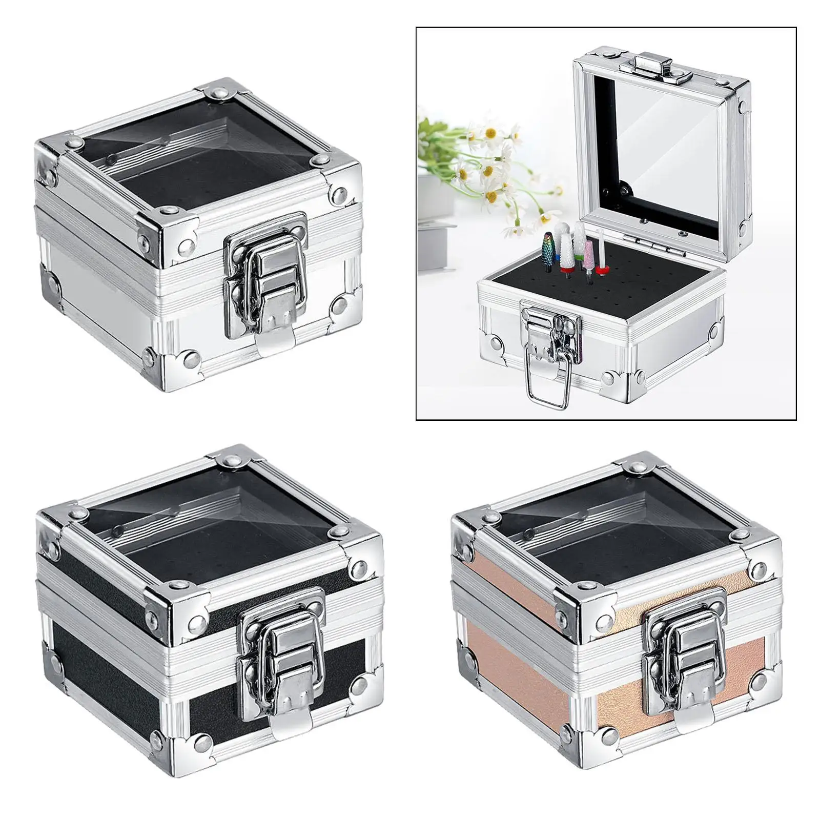 Держатель сверл для дизайна ногтей, органайзер для головки лака, держатель для маникюрных сверл, шлифовальная головка для маникюрного салона