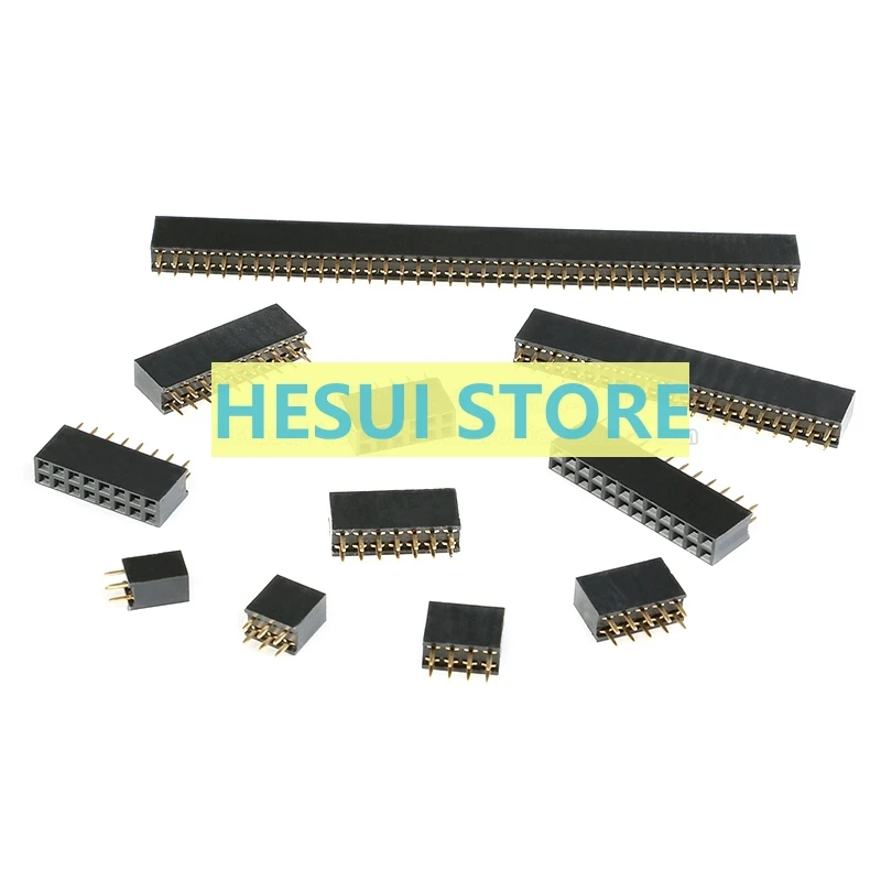 Pitch 2.54mm Double Row Female Socket 2*2P/3/4/5/6/8/10P/12P/20P/40P