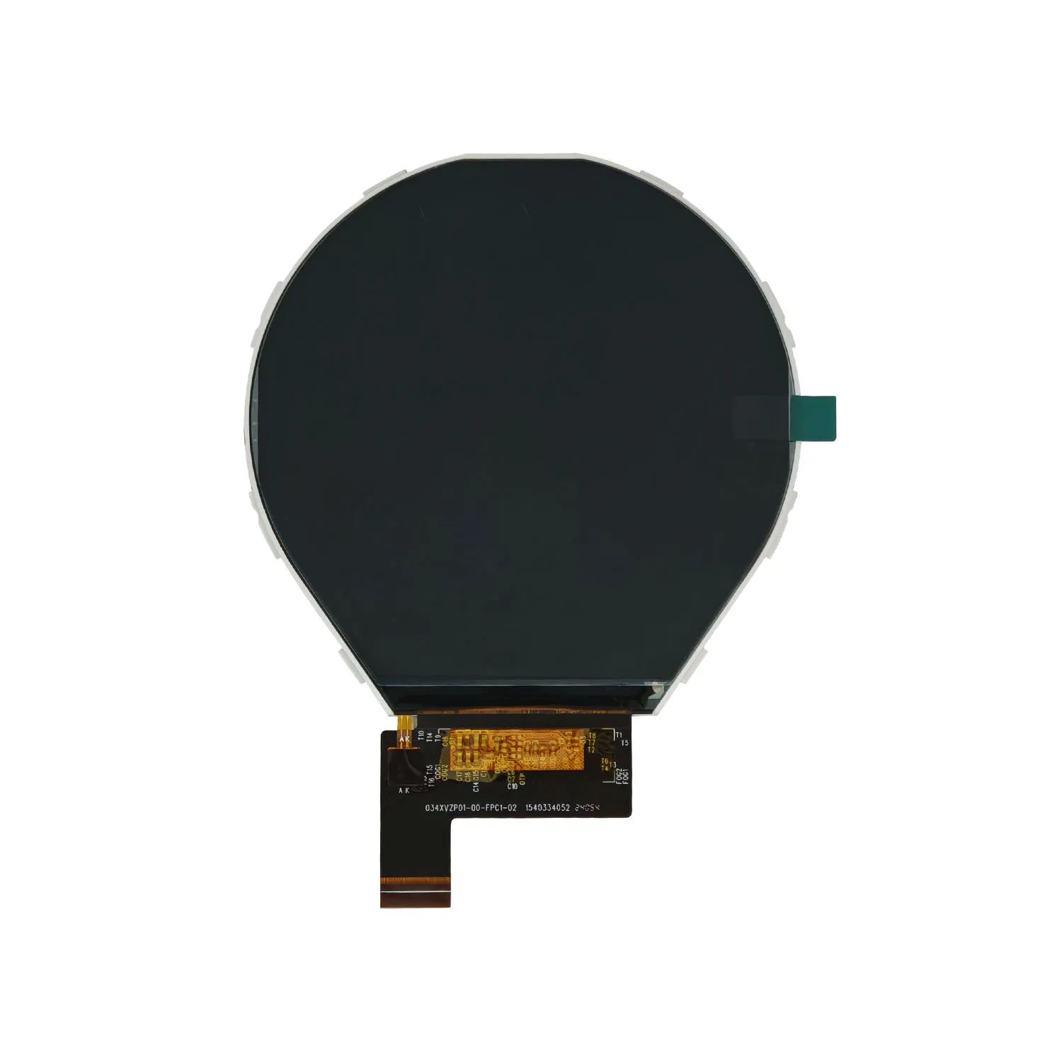 3.4 Inch Circular TFT LCD Display 800×800 Round Screen ILI9881C Driver IC 39Pins MIPI Interface