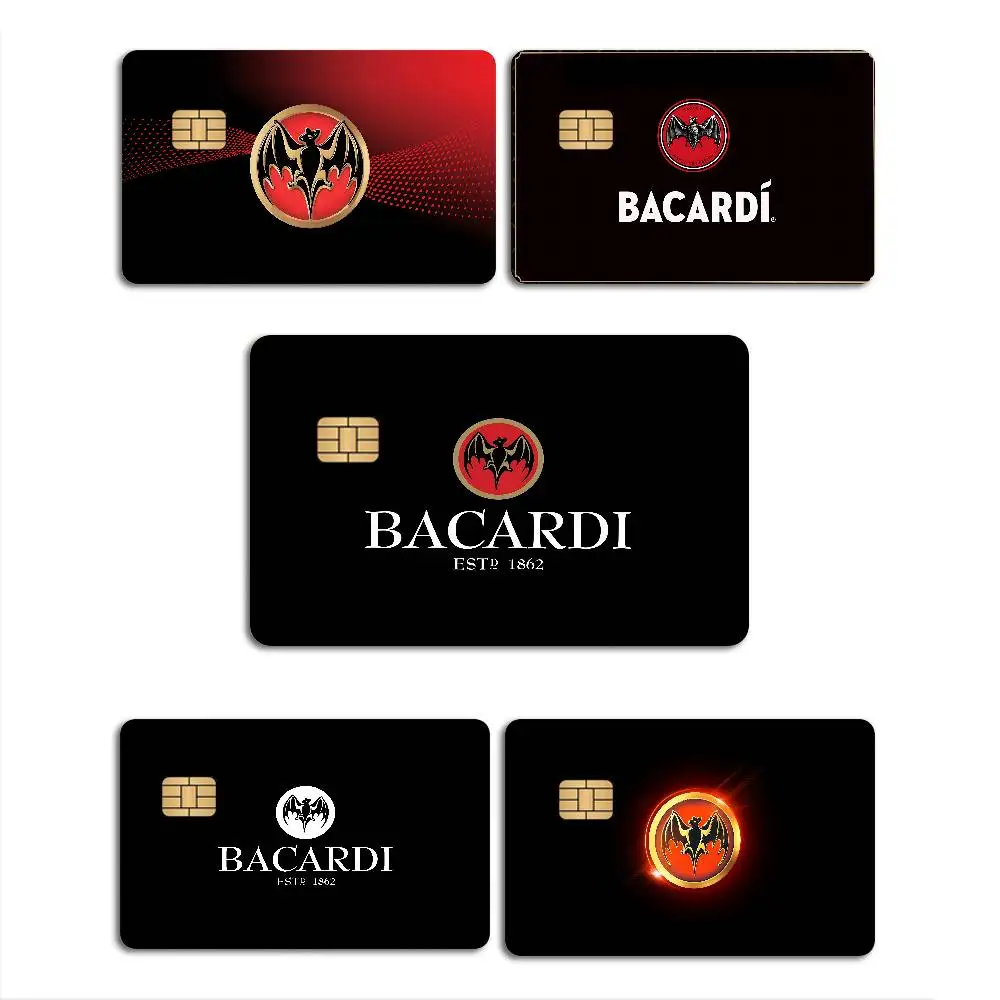 Vampire Bat B-Bacardis Game Film Cover Sticker Case for Small Chip Credit Debit Card Front Side