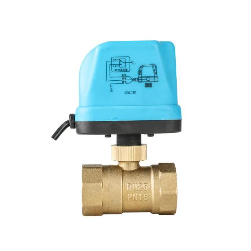 DN15‑DN50 2‑Way Brass Motorized Ball Valve NO NC AC/DC Voltage With Electric Actuator