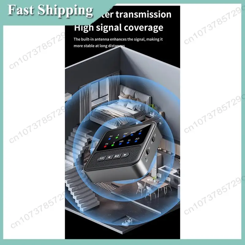 -A01R Trasmettitore audio Ricevitore 2In1 QCC 5.4 Adattatore Bluetooth Ricevitore audio Trasmettitore Trasmettitore audio per aereo 3.5MM