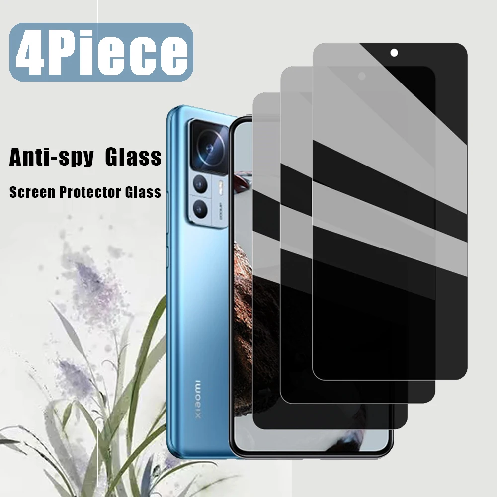 4 Pieces!Privacy Screen Protectors for Redmi Note Note 7 8 9 10 11 11S 12 Pro Anti-Spy Glass for Redmi 10 10C