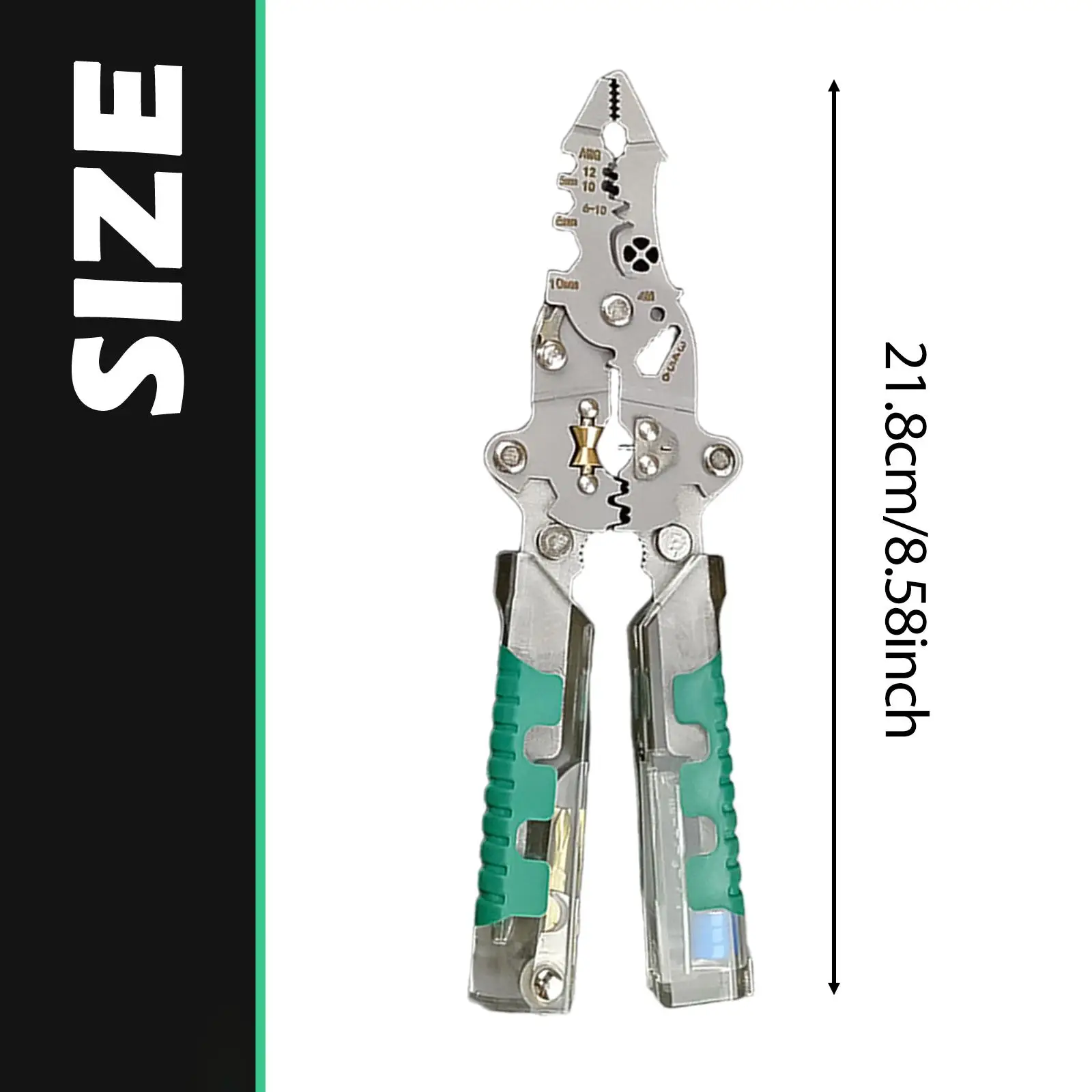 Strumento per crimpare cavi spelafili multifunzionale