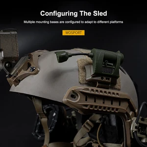 MPLS CHARGE LED Caça Militar Capacete Lanterna, Outdoor Farol Militar para Camping, 3 Modos 8 principais vendas farol moto militar - №5