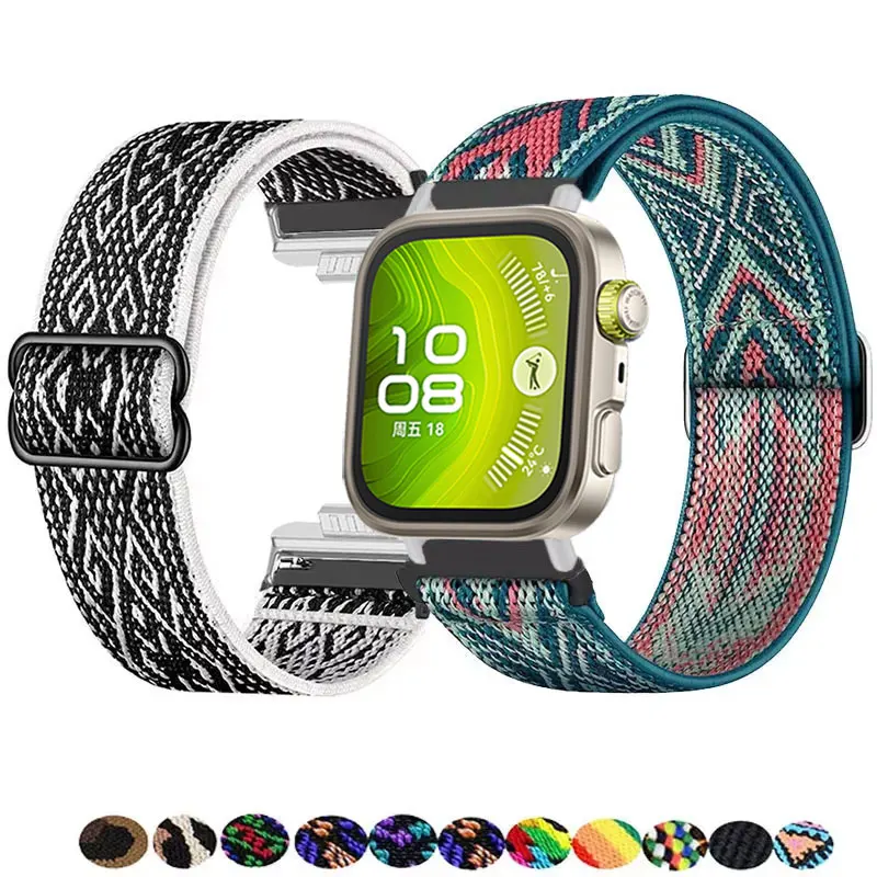 

2025 New Nylon Loop Strap For Huawei Watch Fit 4 Pro 3 Elastic Weave Bracelet Accessories For Huawei Fit4 Fit3 Fit4Pro Watchband