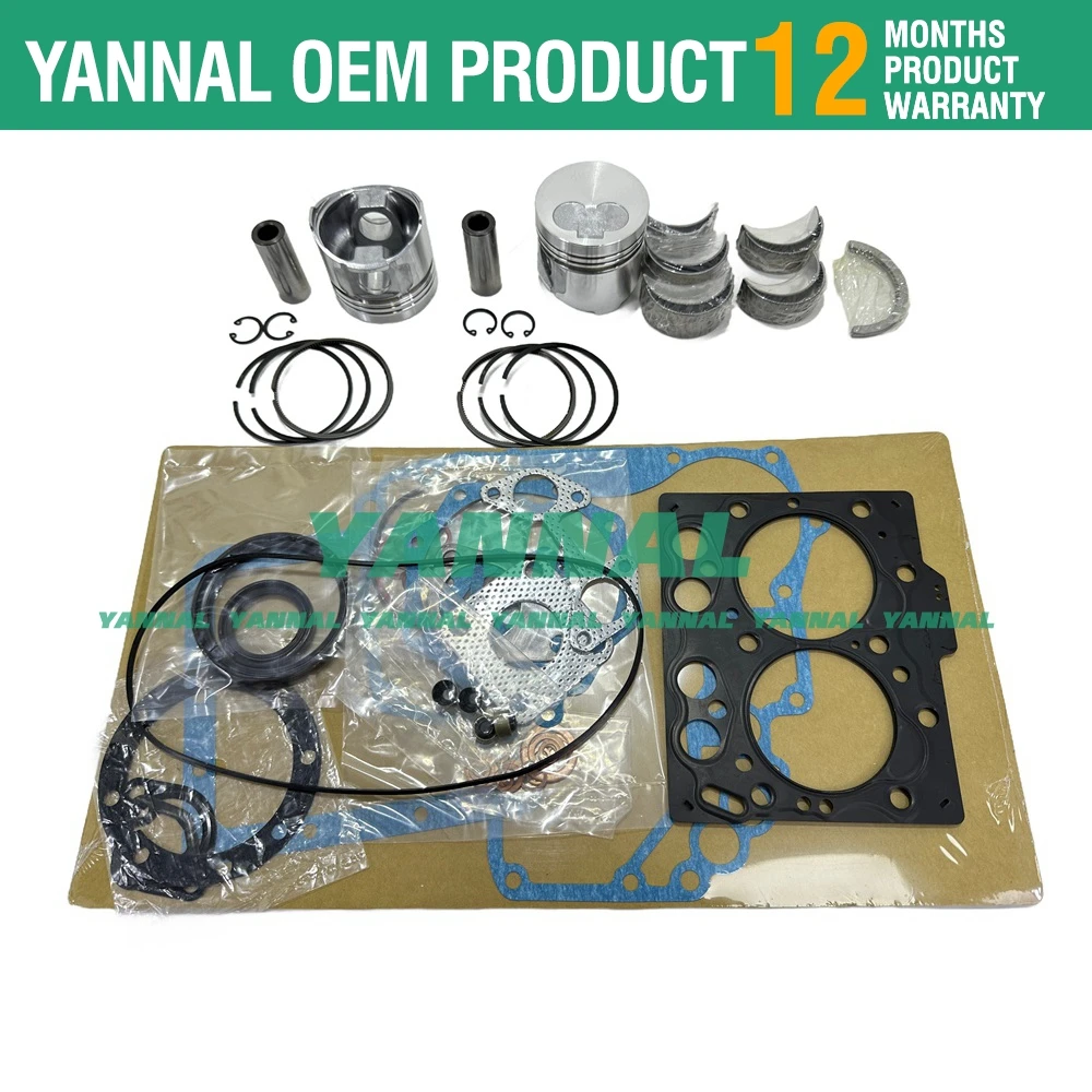 2TNE68 Overhaul Rebuild Kit For Yanmar Engine B08-3 VIO10 PC03-2 Excavator HN-1A HN-2 Spare Parts